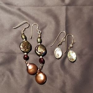 Bundle of Abalone Shell Earrings